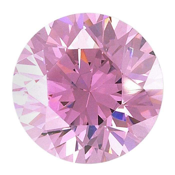 Cubic Zirconium Pink Round 4 mm gems for firing