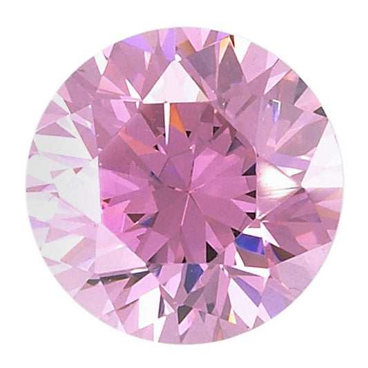 Cubic Zirconium Pink Round 4 mm gems for firing