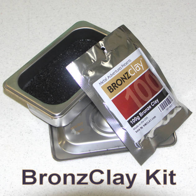 BronzClay Kit, Charcoal, Vessel & Clay