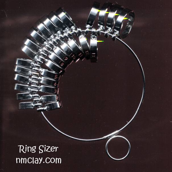 Ring Sizer, Wide-Shank Finger Gauge Set – Silver-Clay.com